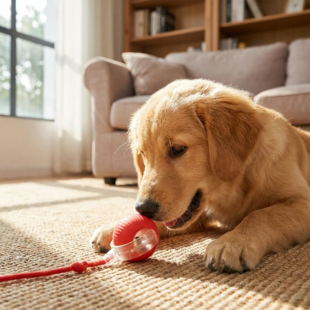 Aven Interactive Rolling Ball with Tail Dog Toy
