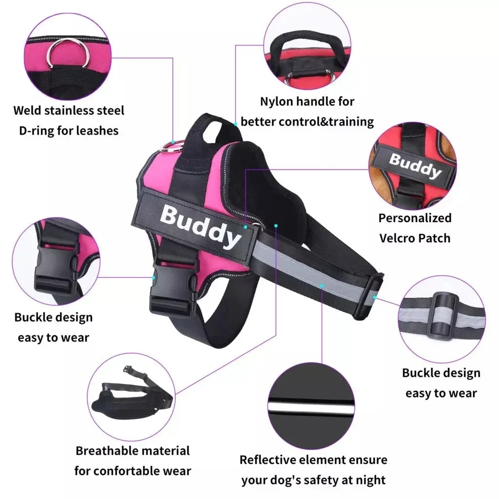 Aven Personalized No Pull Dog Harness
