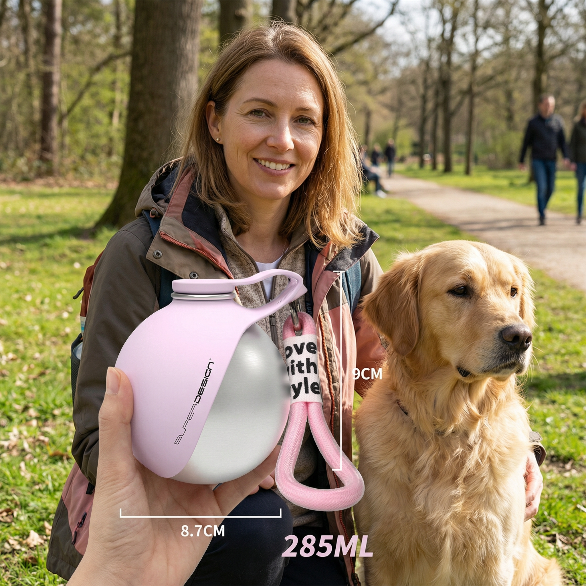 Aven 2-in-1 Dog Travel Water Bottle