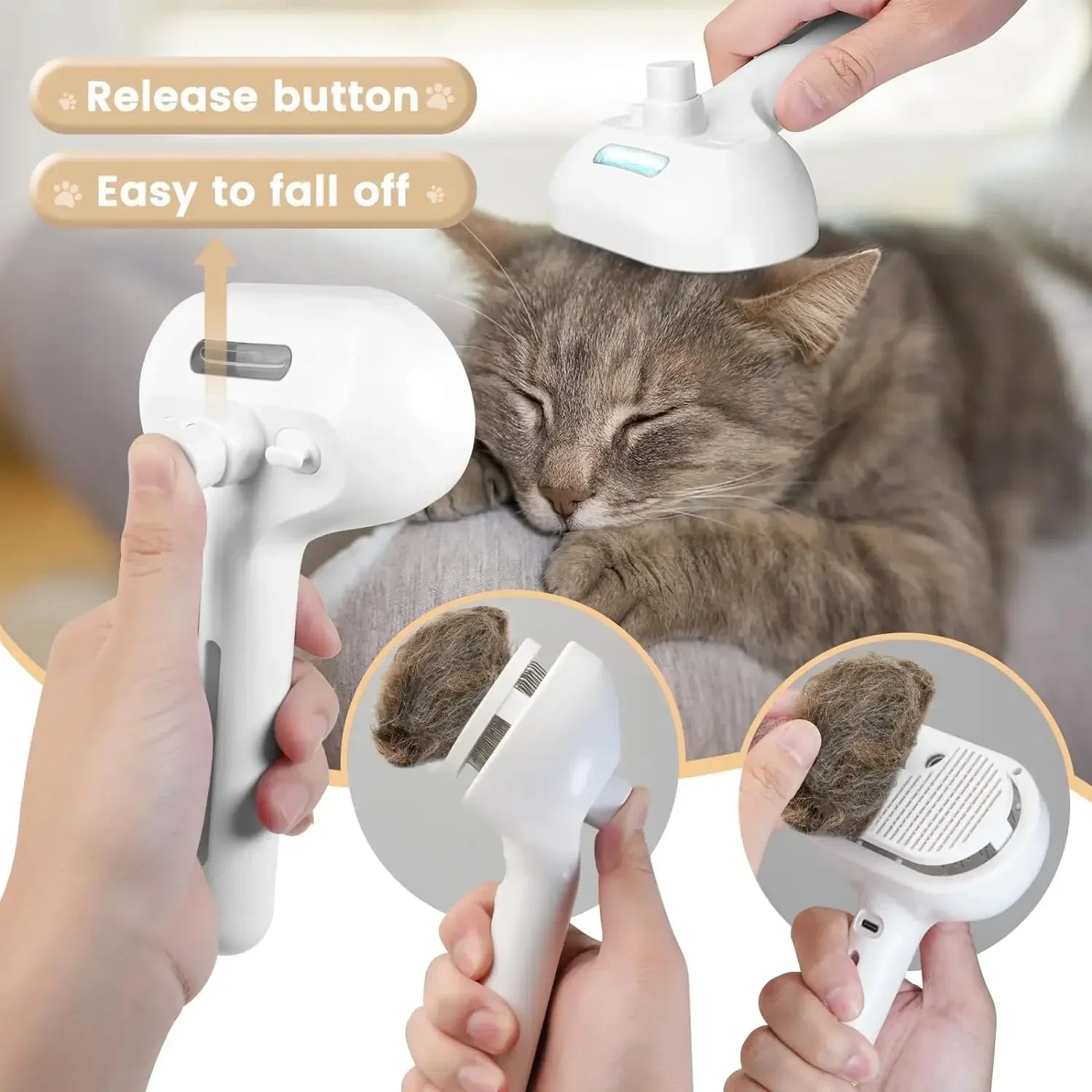 Aven Steam Brush For Pets