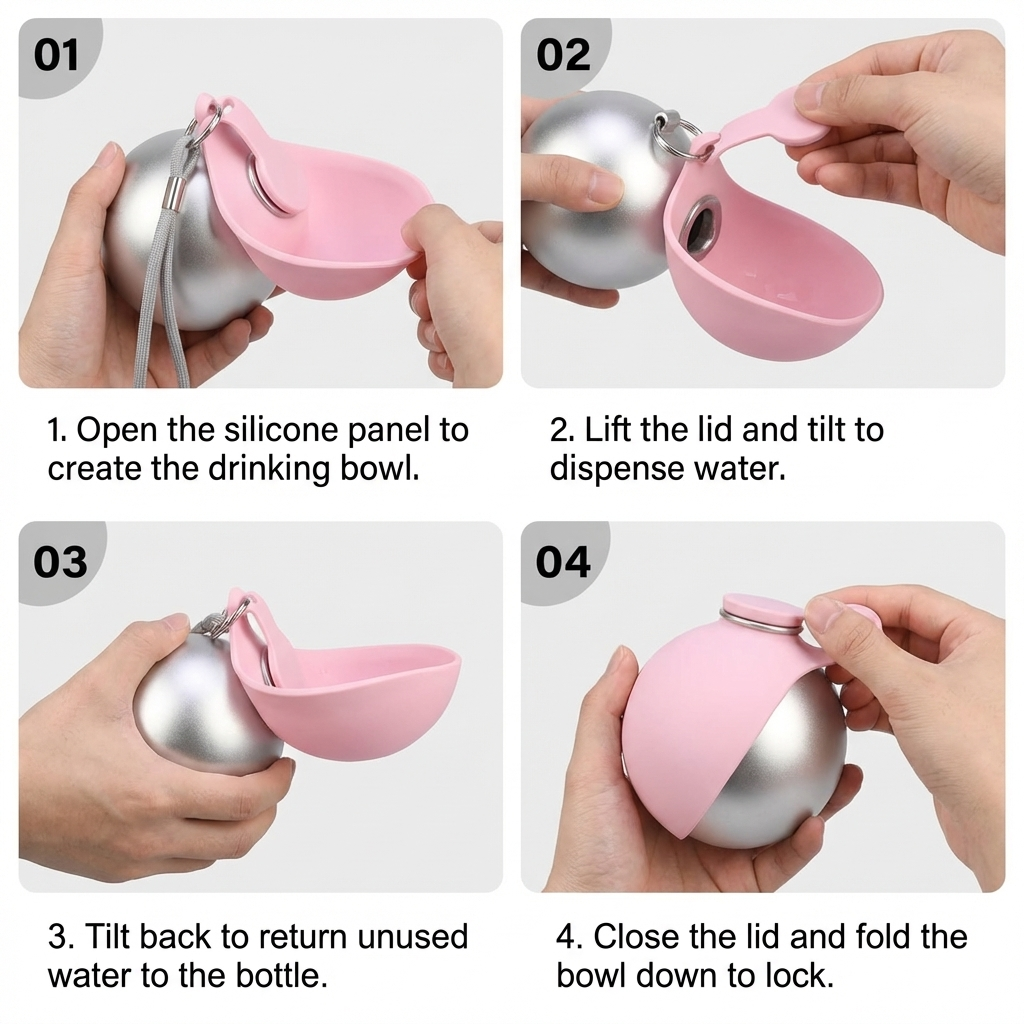 Aven 2-in-1 Dog Travel Water Bottle